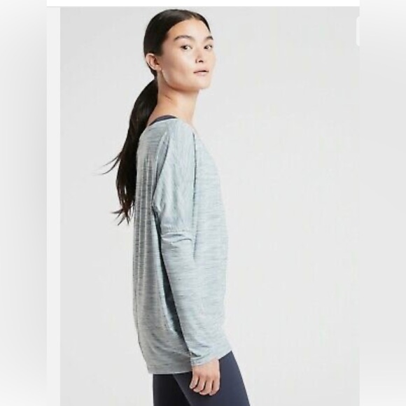 ATHLETA Space Dye Essence Flow Printed Top, Size Small - Picture 3 of 8